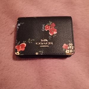 Coach Mini Wallet with wildflower print
